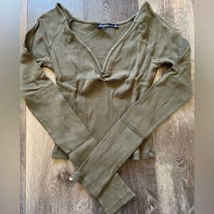 Abercrombie & Fitch long sleeve green top